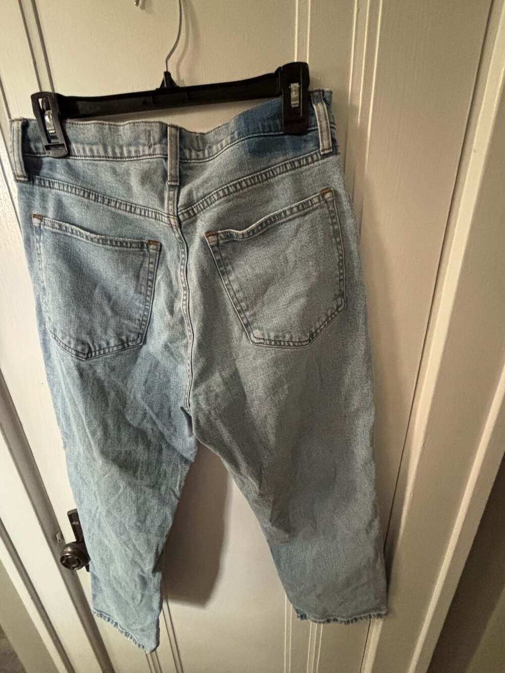Abercrombie & Fitch Curve Love Ultra High Rise Ankle Straight Jeans Size 30/10S - Picture 4 of 6